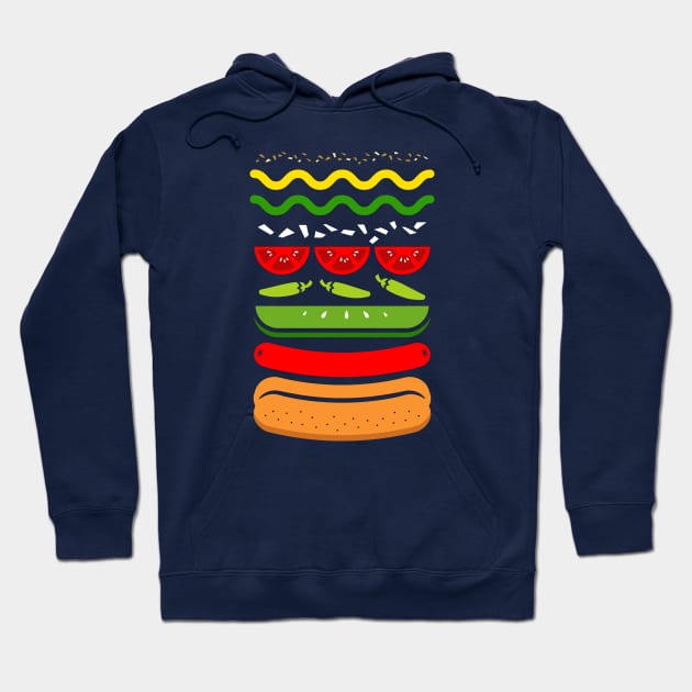 Chicago Dog Hoodie by CC0hort